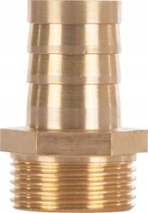 Geko Nypel mosiężny na wąż 19mm – gwint zewnętrzny 3/4" – na klucz (250) 4