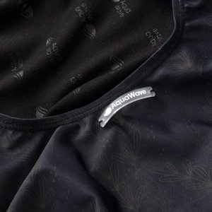 AquaWave Dziecięcy strój kąpielowy Aquawave Salava Jr black leaves print rozmiar 164 3