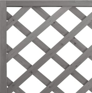 vidaXL Donica z trejażem, szara, lite drewno jodłowe 7