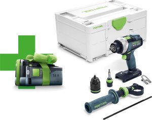 Wiertarko-wkrętarka Festool Akumulatorowa wiertarko-wkrętarka TDC 18/4 I-Basic-5,0 (577052) 1 x Akumulator 5 Ah 1