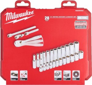 Milwaukee MILWAUKEE SOCKET SET 28 pcs. 1/4" WITH RATCHET 1