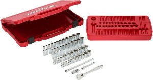 Milwaukee MILWAUKEE SOCKET SET 50 pcs. 1/4" WITH RATCHET - METRIC AND INCH 1