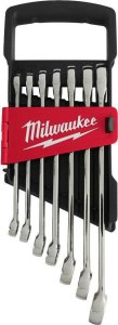 Milwaukee MILWAUKEE WRENCH SET FLUSH-EYE. 7 pcs. MAXBITE WITH METRIC RATCHET 1