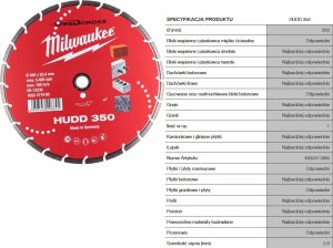 Milwaukee MILWAUKEE SHIELD DIAM.HUDD PREMIUM 350mm... 1