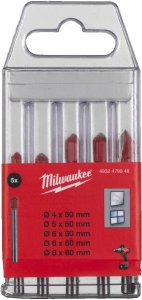 Wiertło Milwaukee MILWAUKEE GLASS DRILL DRILL SET 5 pcs. 1