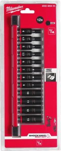 Milwaukee MILWAUKEE SET OF IMPACT SOCKETS 1/4" 12 pcs. 1