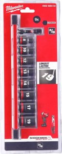 Milwaukee MILWAUKEE IMPACT SOCKET SET 3/8" 9 pcs. 1