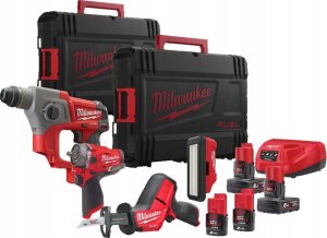 Zestaw elektronarzędzi Milwaukee MILWAUKEE.POWERPACK M12FPP4C-624PEU 1