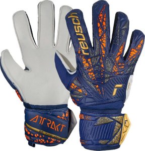 Reusch Rękawice bramkarskie Reusch Attrak Solid granatowe 5470515 4410 11 1