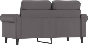 vidaXL 2-osobowa sofa, szary, 120 cm, sztuczna skóra 5