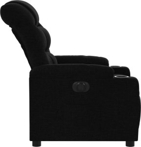 vidaXL Elektryczny fotel rozkładany, czarny, obity tkaniną 8