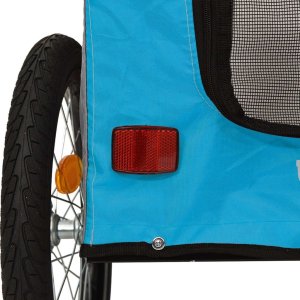 vidaXL Przyczepka rowerowa dla zwierząt, tkanina Oxford i żelazo 11