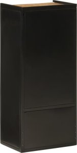 vidaXL Szafka łazienkowa, 40x27x90 cm, żelazo i lite drewno mango 5