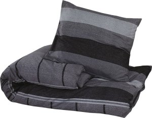 vidaXL Zestaw pościeli, ciemnoszary, 155x220 cm, bawełna 3