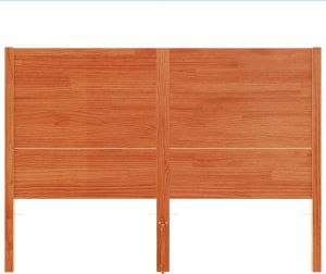 vidaXL Wezgłowie do łóżka, woskowy brąz, 180 cm, lite drewno sosnowe 4