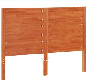 vidaXL Wezgłowie do łóżka, woskowy brąz, 180 cm, lite drewno sosnowe 6