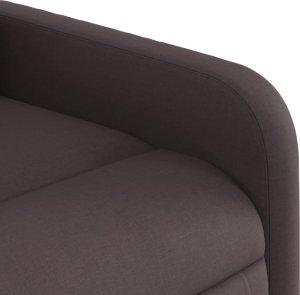 vidaXL vidaXL Elektryczny fotel rozkładany, ciemnobrązowy, obity tkaniną 10