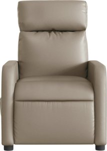 vidaXL Rozkładany fotel masujący elektryczny cappuccino 7