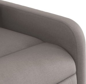 vidaXL vidaXL Elektryczny fotel rozkładany, kolor taupe, obity tkaniną 9