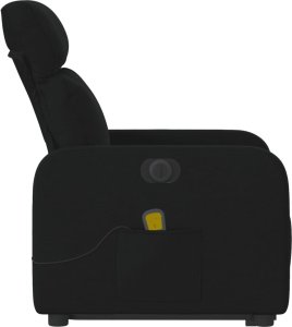 vidaXL Podnoszony fotel masujący, elektryczny, rozkładany, czarny 10