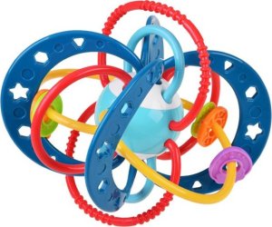 Woopie WOOPIE BABY Zabawka Sensoryczna 2w1 Gryzak Grzechotka Montessori 4