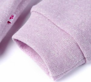 vidaXL Bluza dziecięca z kapturem i suwakiem, mieszany liliowy, 92 6
