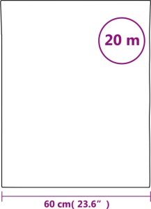 vidaXL Folia okienna statyczna, matowa, czarna, 60x2000 cm, PVC 7