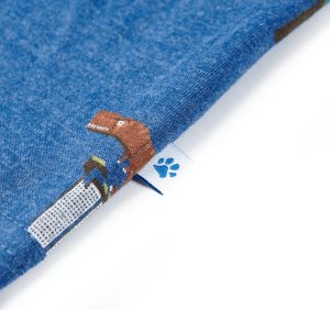 vidaXL Koszulka dziecięca, ciemnoniebieski melanż, 104 5