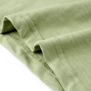 vidaXL Koszulka dziecięca, jasne khaki, 140 5