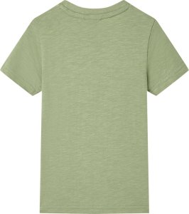 vidaXL Koszulka dziecięca, jasne khaki, 128 2