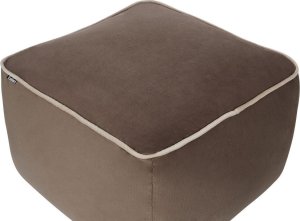 Beliani Puf welurowy 50 x 50 x 30 cm brązowy DAREYN 3