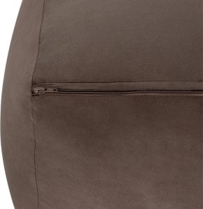 Beliani Puf welurowy 50 x 50 x 30 cm brązowy DAREYN 4