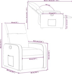 vidaXL Fotel rozkładany, jasnoszary, tapicerowany tkaniną 11