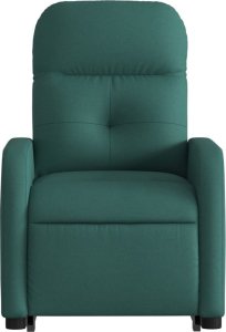 vidaXL Podnoszony fotel masujący, elektryczny, rozkładany, zielony 8