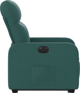 vidaXL Podnoszony fotel masujący, elektryczny, rozkładany, zielony 9