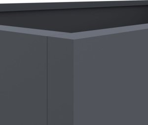 vidaXL vidaXL Donica, antracytowa, 62x47x46 cm, stal walcowana na zimno 8