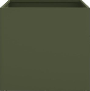 vidaXL vidaXL Donica, oliwkowa, 49x47x46 cm, stal walcowana na zimno 5