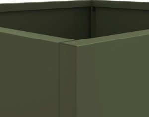 vidaXL vidaXL Donica, oliwkowa, 49x47x46 cm, stal walcowana na zimno 9