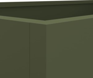 vidaXL vidaXL Donica, oliwkowa, 62x30x29 cm, stal walcowana na zimno 8