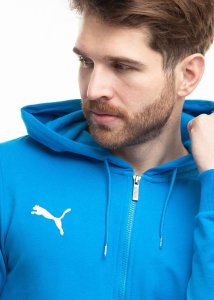Puma Bluza męska Team Goal Casuals Hooded niebieska 658595 02 M 3