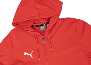 Puma Bluza męska Team Goal Casuals Hooded czerwona 658595 01 M 4