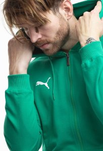 Puma Bluza męska Team Goal Casuals Hooded zielona 658595 05 S 3