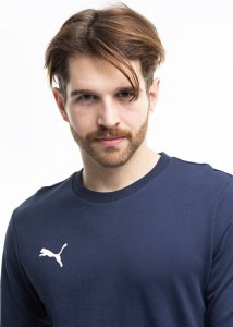 Puma Bluza męska Team Goal Casuals Crew Neck Sweat granatowa 658592 06 M 3