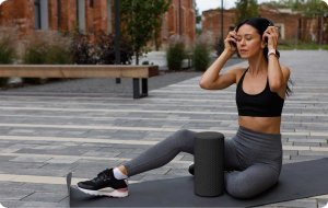 Triton Roller wałek do ćwiczeń EVA NS-963 czarny 10