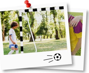 Neo-Sport Bramka do piłki nożnej 300 x 200 x 120 cm NS-465 czarno-biała 9