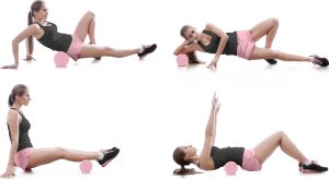 Triton Roller wałek do ćwiczeń EVA NS-963 różowy 7