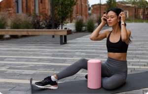 Triton Roller wałek do ćwiczeń EVA NS-963 różowy 10