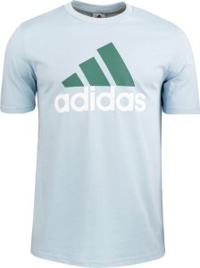 Adidas Koszulka męska adidas Essentials Single Jersey Big Logo Tee błękitna IJ8576 S 1