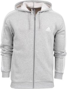 Adidas Bluza męska adidas Essentials Fleece 3-Stripes Full-Zip szara IJ6479 L 1