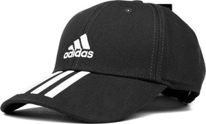 Adidas Czapka z daszkiem adidas Baseball 3-Stripes Cotton Twill Baseball czarna IB3242 Dorośli M/L 1